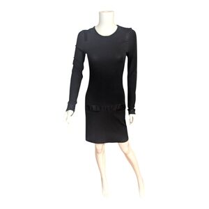 Theory Black Long Sleeve Dress